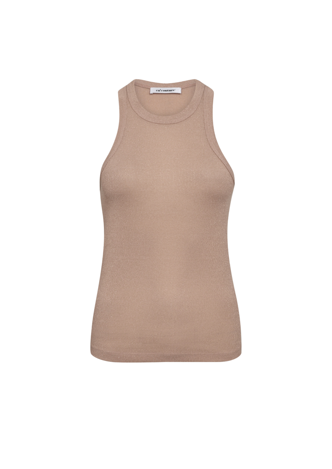 Co' Couture | SaharaCC Glitter Tank Top Nude