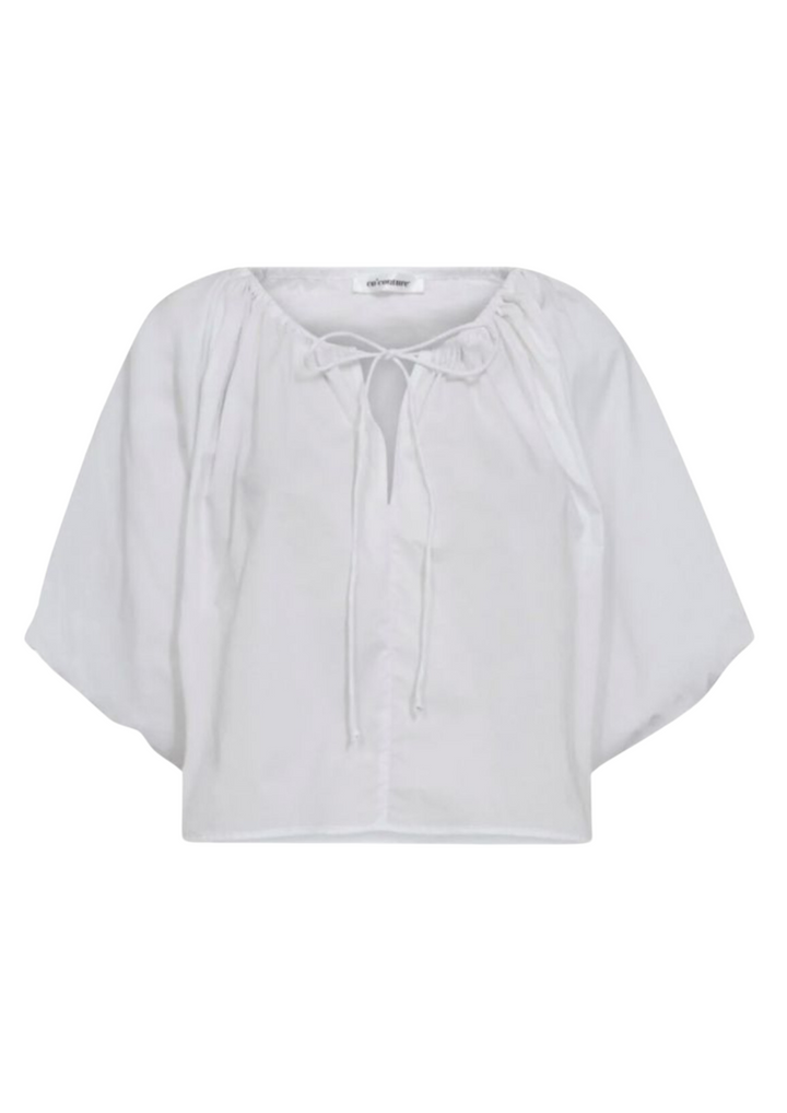 Co' Couture |  PrimaCC Puff Blouse White