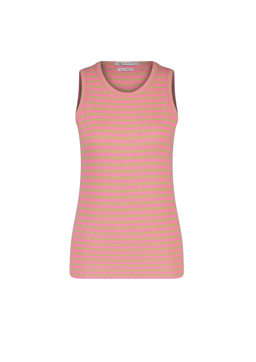 Nukus | Stefania Singlet Striped Pink/Sand