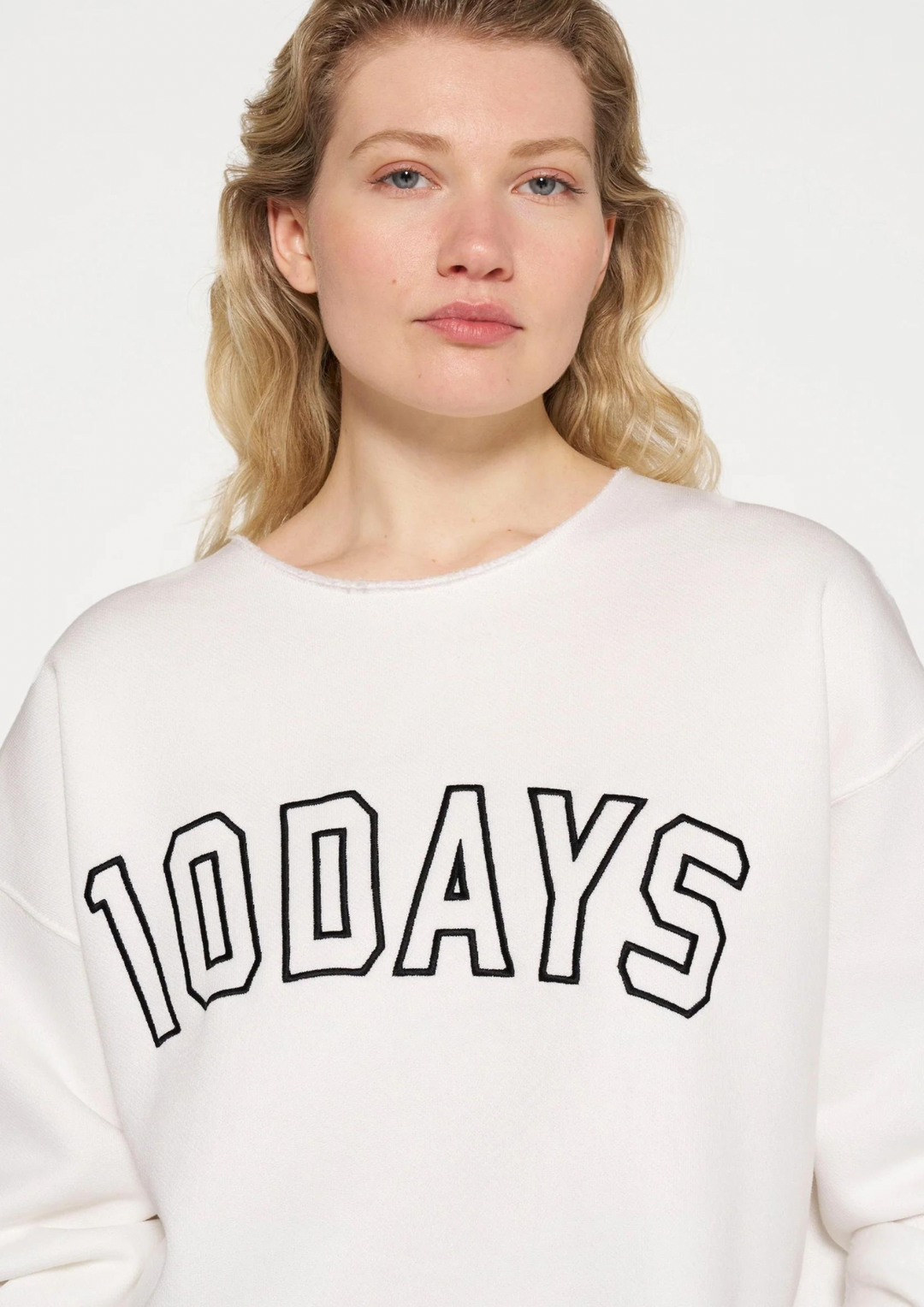 10 Days | Raw Edge Sweater Ecru