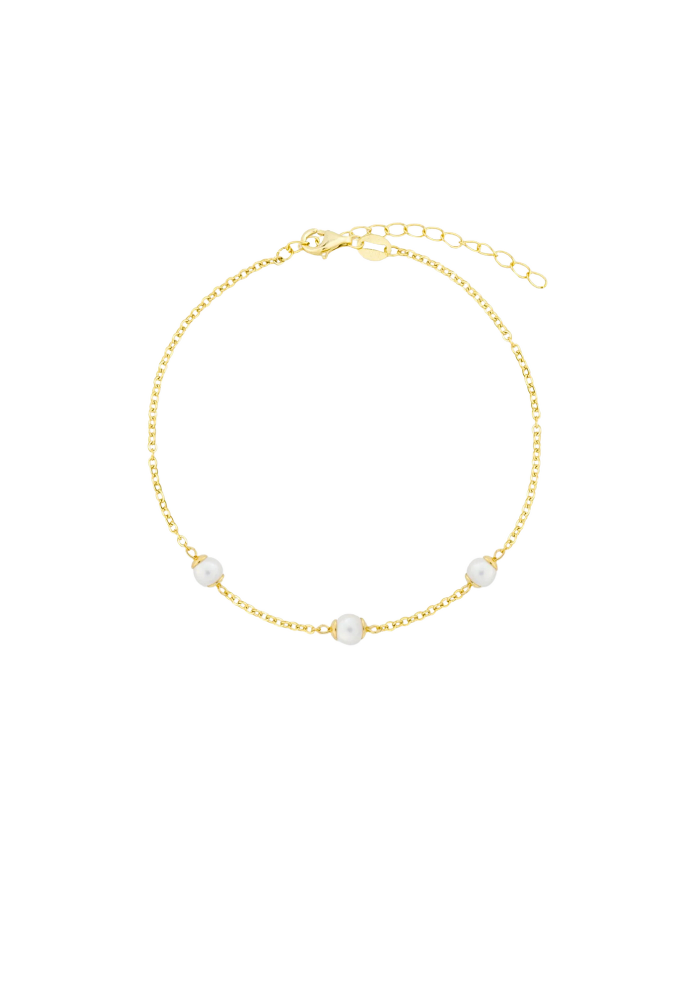 Xzota | Bracelet Round Pearl Goud