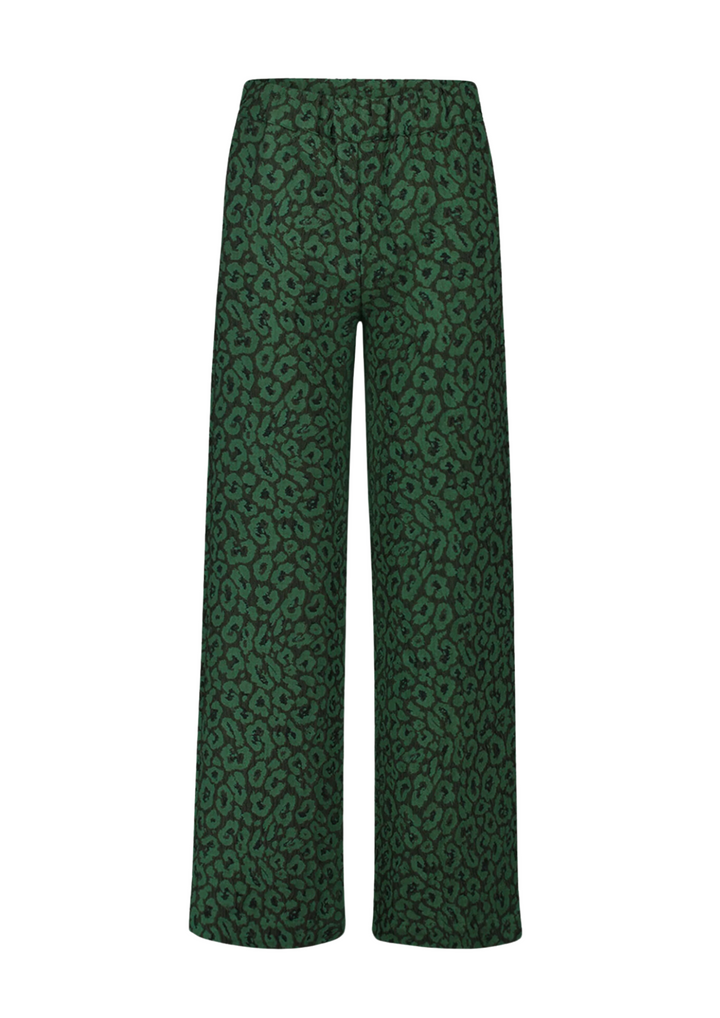 By Bar | Neal Leo Pants Green Panter Print