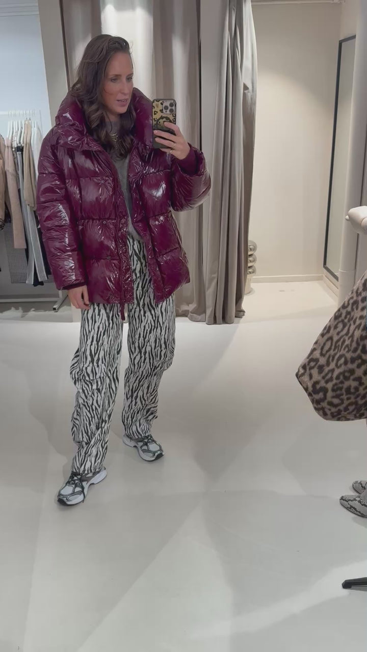 Co' Couture |  GlossyCC Puffer Jacket Plum